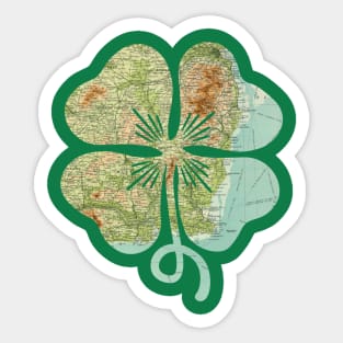 Four Leaf Clover 1922 Ireland Sticker